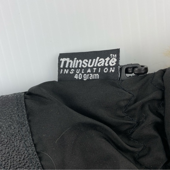 Jessica Quilted Gloves Nylon Poly Sz 7-8 Faux Fur Trim Thinsulate - Picture 4 of 7